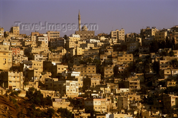 jordan54: Jordan - Amman / AMM /ADJ: Abu Darvish - Abu Darwish mosque and the city - photo by J.Wreford - (c) Travel-Images.com - Stock Photography agency - Image Bank