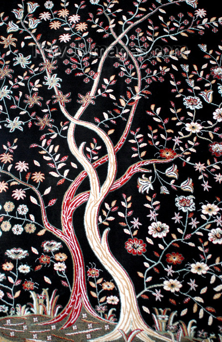 jordan95: Madaba - Jordan: trees - carpet detail - photo by M.Torres - (c) Travel-Images.com - Stock Photography agency - Image Bank