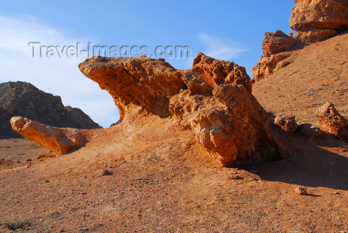 kazakhstan107: Kazakhstan, Charyn Canyon: Valley of the Castles - rocks shaped by weathering processes - photo by M.Torres - (c) Travel-Images.com - Stock Photography agency - Image Bank