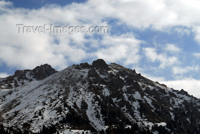 kazakhstan129: Kazakhstan - Chimbulak ski-resort, Almaty: Alatau Mountains - a peak - photo by M.Torres - (c) Travel-Images.com - Stock Photography agency - Image Bank