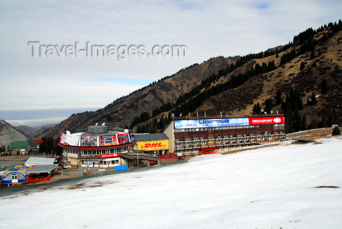 kazakhstan131: Kazakhstan - Chimbulak ski-resort, Almaty: hotel and restaurant seen from the slope - photo by M.Torres - (c) Travel-Images.com - Stock Photography agency - Image Bank