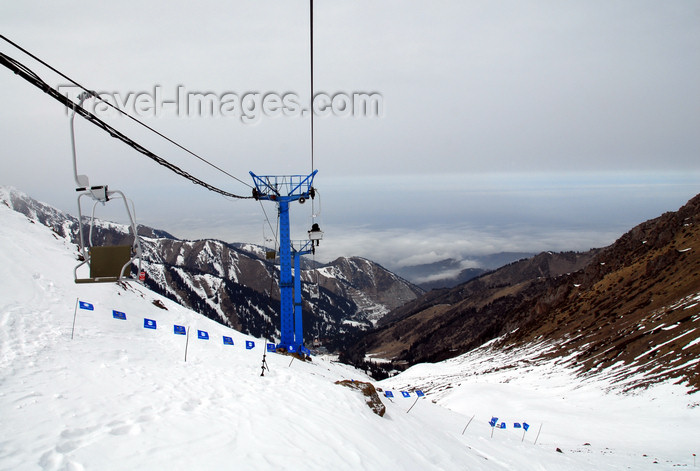 kazakhstan148: Kazakhstan - Chimbulak ski-resort, Almaty: little Almaty gorge seen from the Talgar crossing - photo by M.Torres - (c) Travel-Images.com - Stock Photography agency - Image Bank