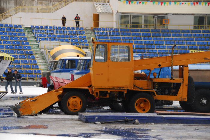 kazakhstan162: Kazakhstan,Medeu ice stadium, Almaty: ice preparation equipment - photo by M.Torres - (c) Travel-Images.com - Stock Photography agency - Image Bank