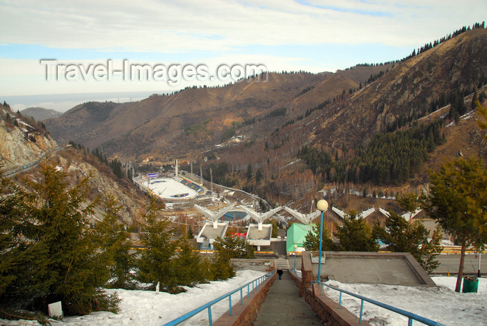 kazakhstan164: Kazakhstan,Medeu ice stadium, Almaty: Small Almaty gorge - photo by M.Torres - (c) Travel-Images.com - Stock Photography agency - Image Bank