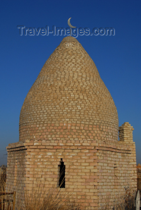 kazakhstan178: Kazakhstan, Shelek, Almaty province: Muslim cemetery - beehive shaped tomb - photo by M.Torres - (c) Travel-Images.com - Stock Photography agency - Image Bank