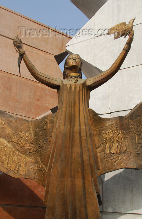 kazakhstan231: Kazakhstan, Almaty: Dawn of Liberty monument - Zheltoksan / Jeltoqsan riots of 1986 monument - Zheltoksan street - photo by M.Torres - (c) Travel-Images.com - Stock Photography agency - Image Bank