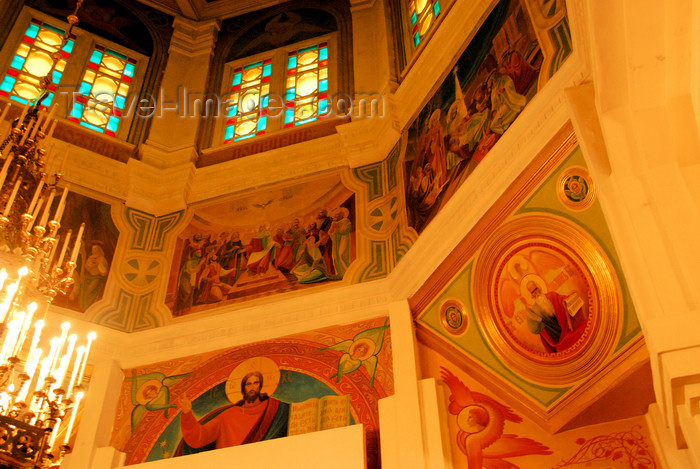 kazakhstan239: Kazakhstan, Almaty:  Holy Ascension Russian Orthodox Cathedral - dome interior - photo by M.Torres - (c) Travel-Images.com - Stock Photography agency - Image Bank