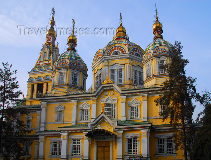 kazakhstan256: Kazakhstan, Almaty:  Holy Ascension Russian Orthodox Cathedral - side view - photo by M.Torres - (c) Travel-Images.com - Stock Photography agency - Image Bank