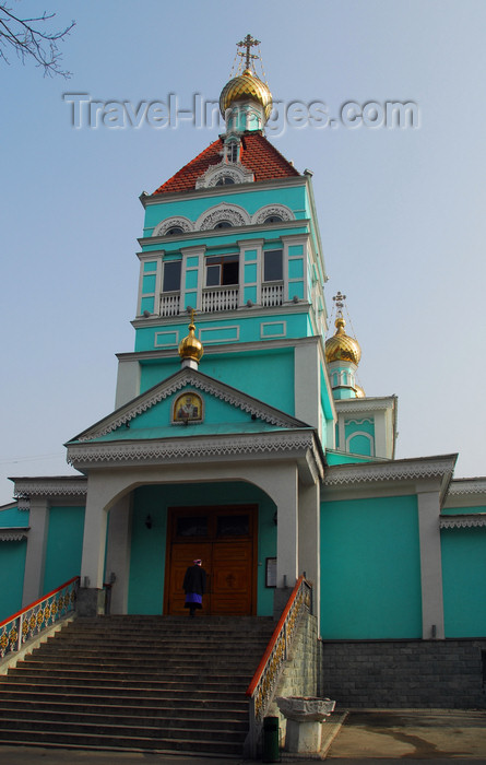 kazakhstan262: Kazakhstan, Almaty:  St Nicholas Church - Russian Orthodox - Nikolsky Sobor - was used as a stable during the Communist era - photo by M.Torres - (c) Travel-Images.com - Stock Photography agency - Image Bank