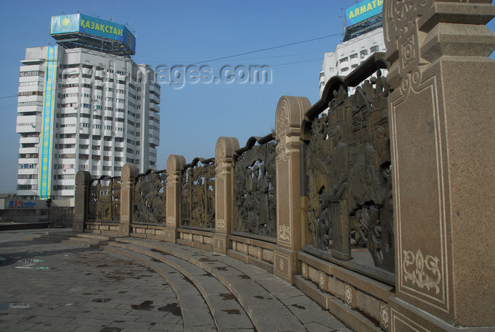 kazakhstan275: Kazakhstan, Almaty: Republic square - decoration around the the Independence Monument complex - photo by M.Torres - (c) Travel-Images.com - Stock Photography agency - Image Bank