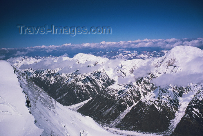 kazakhstan53: Kazakhstan - Tian Shan mountain range: landscape from a summit - photo by E.Petitalot - (c) Travel-Images.com - Stock Photography agency - Image Bank