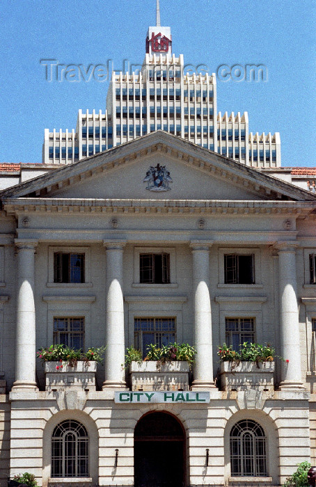 kenya50: Kenya - Nairobi: the City Hall - neo-classical and modern architecture overlap - photo by Francisca Rigaud - (c) Travel-Images.com - Stock Photography agency - Image Bank