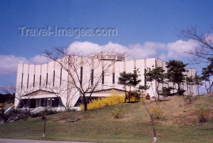 korean114: North Korea / DPRK - Pyongyang: Wrestling Gymnasium - Chongchun street (photo by M.Torres) - (c) Travel-Images.com - Stock Photography agency - Image Bank