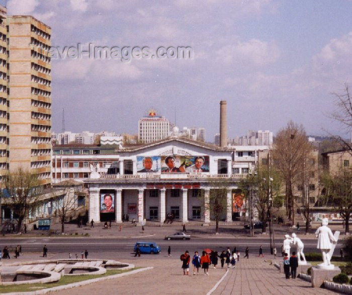 korean130: North Korea / DPRK - Pyongyang: Cinema in front of the Youth Palace (photo by M.Torres) - (c) Travel-Images.com - Stock Photography agency - Image Bank