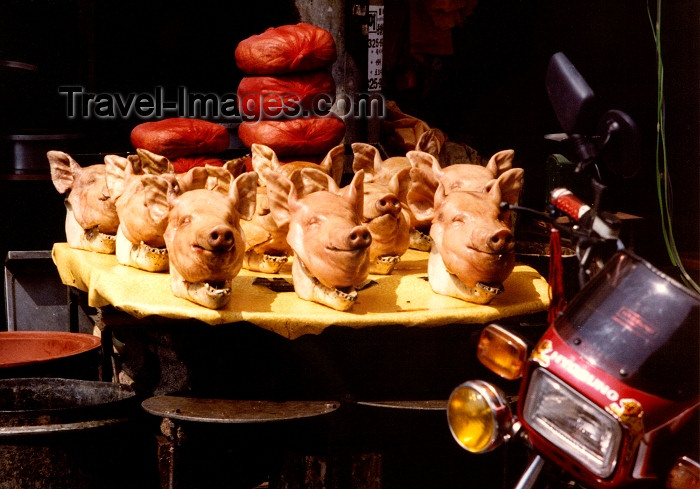 koreas36: Asia - South Korea - Busan / Pusan: hogs heads - food - photo by G.Frysinger - (c) Travel-Images.com - Stock Photography agency - Image Bank