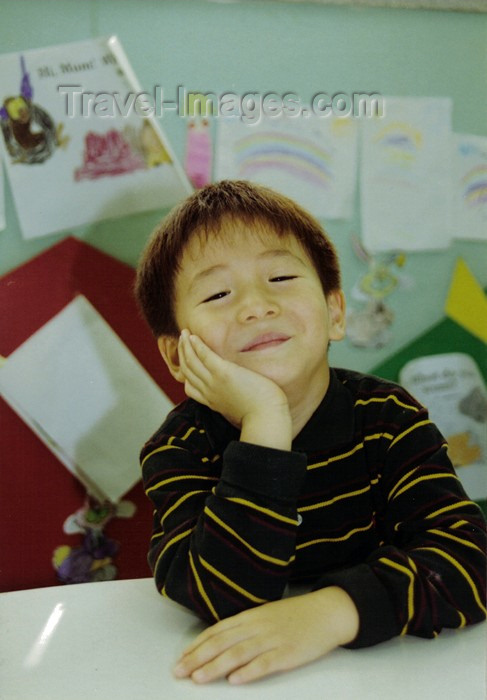 koreas52: Asia - South Korea - Suweon, Gyeonggi-do province: kindergarten boy - Korean boy - photo by S.Lapides - (c) Travel-Images.com - Stock Photography agency - Image Bank