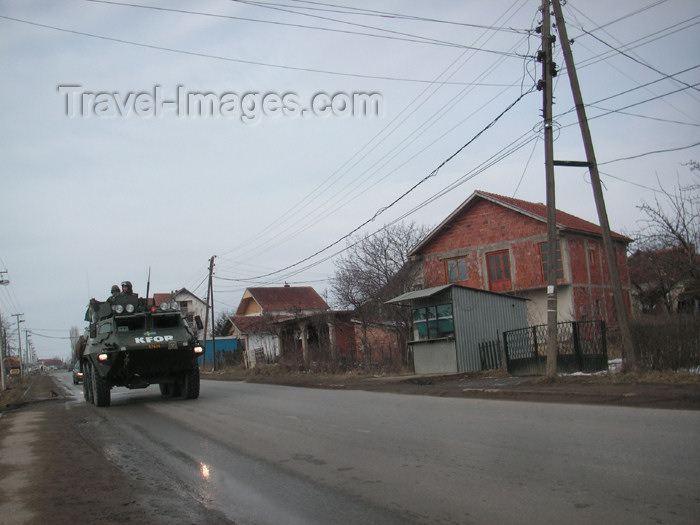 kosovo34: Kosovo: Swedish APC on patrol - photo by A.Kilroy - (c) Travel-Images.com - Stock Photography agency - Image Bank