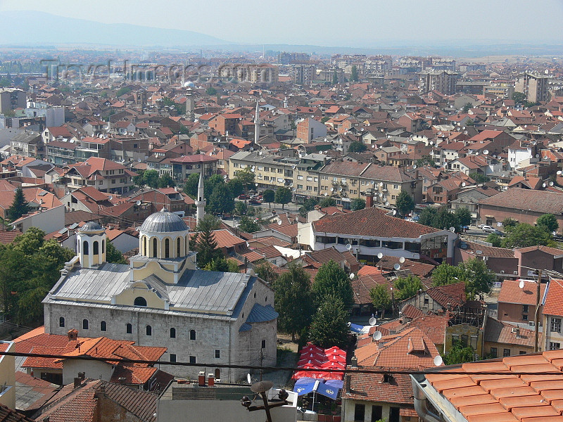 kosovo75: Kosovo - Prizren / Prizreni: Skyline and St George church - photo by J.Kaman - (c) Travel-Images.com - Stock Photography agency - Image Bank