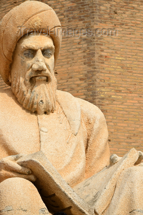 kurdistan21: Erbil / Hewler / Arbil / Irbil, Kurdistan, Iraq: close-up of the statue of the historian Ibn Al-Mustawfi aka Mubarak Ben Ahmed Sharaf-Aldin at the entrance to Erbil Citadel - minister of Erbil in the era of Sultan Muzafardin - Qelay Hewlêr - UNESCO world heritage site - photo by M.Torres - (c) Travel-Images.com - Stock Photography agency - Image Bank