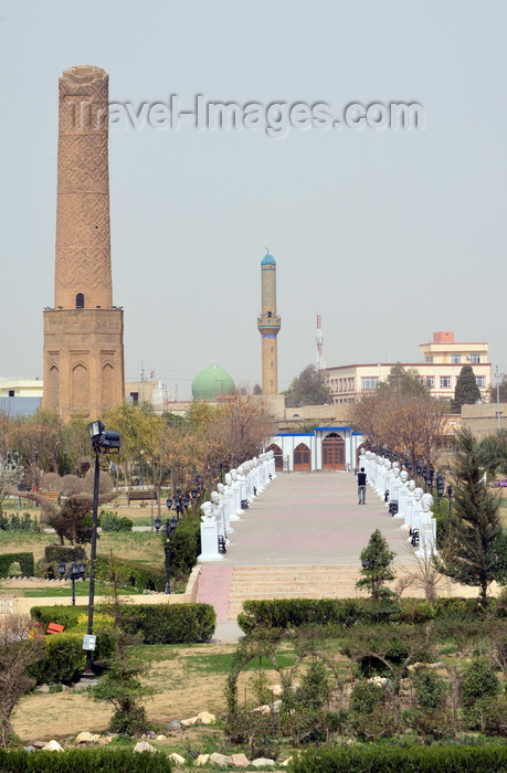 kurdistan51: Erbil / Hewler / Arbil / Irbil, Kurdistan, Iraq: Minare Park - Choli Minaret / Mudhafaria Minaret and Kurdish gallery of fame - photo by M.Torres - (c) Travel-Images.com - Stock Photography agency - Image Bank
