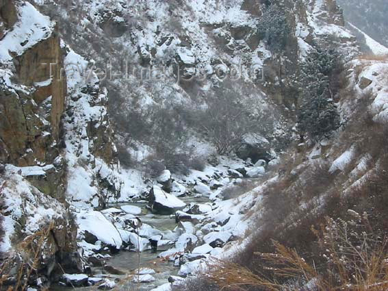 kyrgyzstan2: Kyrgyzstan - Ala-Archa National Park - Chuy oblast: Small canyon - Ala-Archa River - photo by D.Ediev - (c) Travel-Images.com - Stock Photography agency - Image Bank