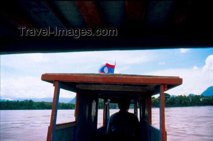 laos58: Laos - Luang Prabang - in a Passenger Boat crossing the Mekong - photo by K.Strobel - (c) Travel-Images.com - Stock Photography agency - Image Bank