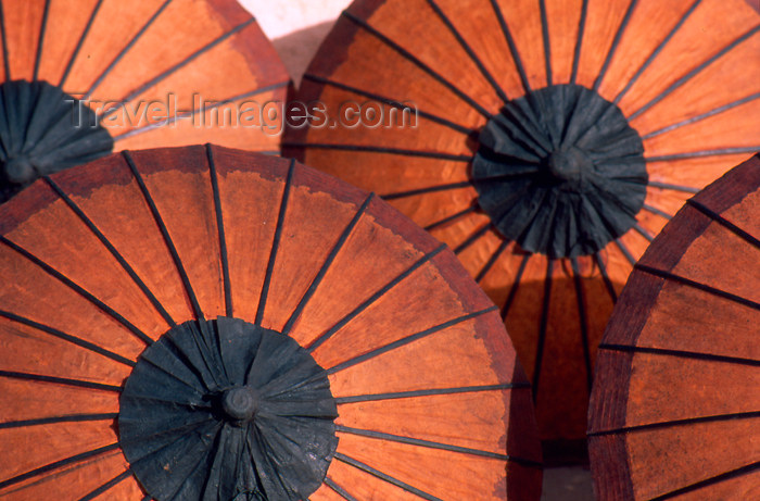 laos62: Laos - Luang Prabang, Louangphabang - Umbrellas (photo by K.Strobel) - (c) Travel-Images.com - Stock Photography agency - Image Bank