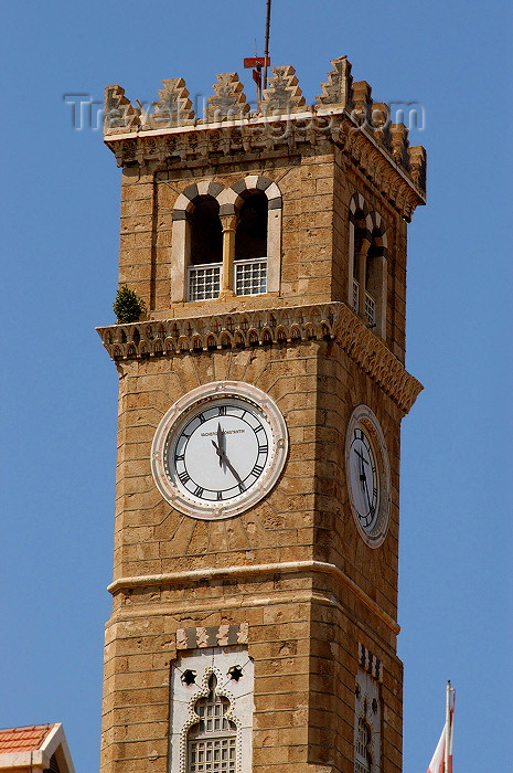 lebanon43: Lebanon / Liban - Beirut: clock tower in front of the main entrance of the Grand Sérail - built by the Ottomans - Tour de l'Horloge  - photo by J.Wreford - (c) Travel-Images.com - Stock Photography agency - Image Bank