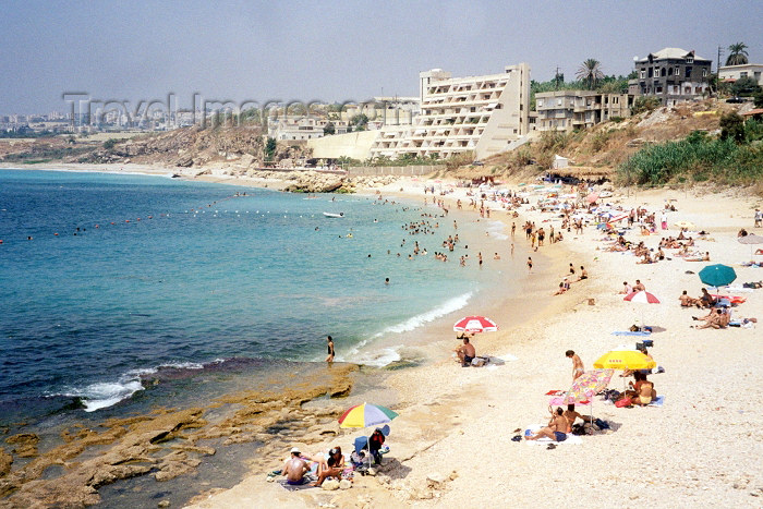 lebanon6: Lebanon / Liban - Jubayl/Byblos: Mediterranean beach (photo by M.Torres) - (c) Travel-Images.com - Stock Photography agency - Image Bank