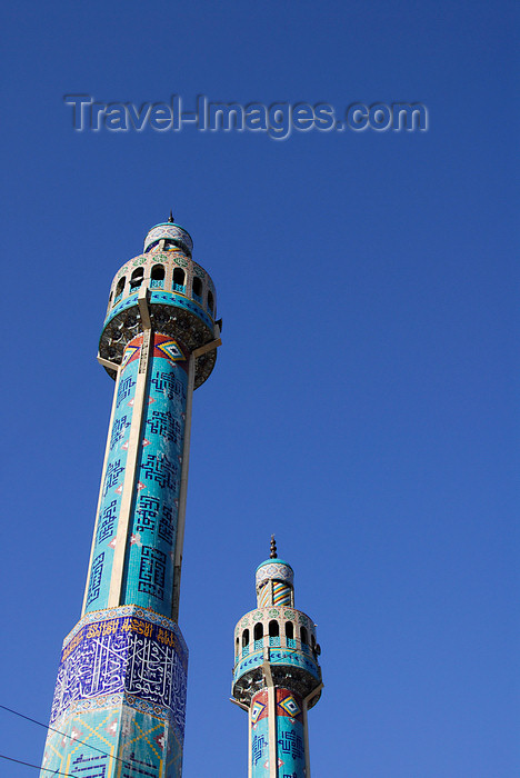 lebanon65: Lebanon, Baalbek: twin minarets of a Shia Mosque - Iranian architecture - photo by J.Pemberton - (c) Travel-Images.com - Stock Photography agency - Image Bank