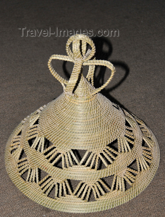 lesotho45: Maseru, Lesotho: Basotho hat - the Mokorotlo is Lesotho's traditional conical hat with a top knot woven from grass, resembling the shape of Qiloane hill - photo by M.Torres - (c) Travel-Images.com - Stock Photography agency - Image Bank