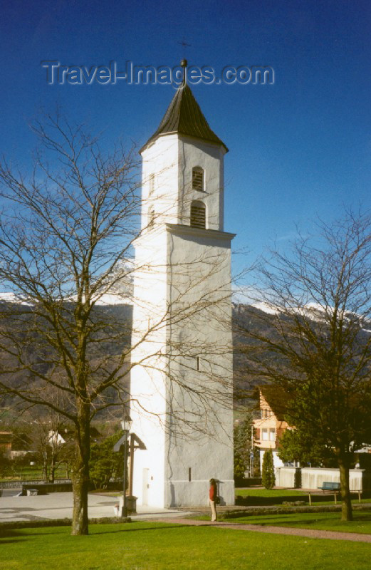 liech15: Liechtenstein - Triesen: belfry - campanile / Glockenturm (photo by M.Torres) - (c) Travel-Images.com - Stock Photography agency - Image Bank