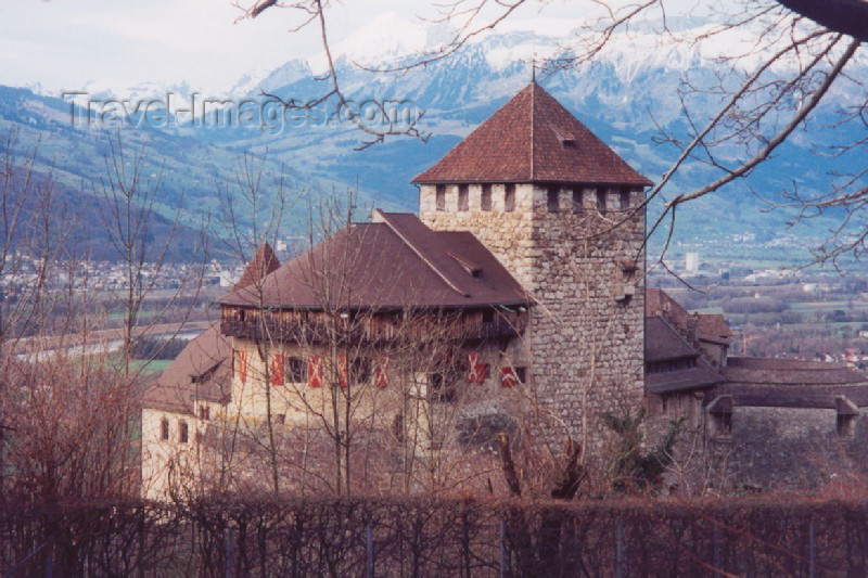 liech31: Liechtenstein - Vaduz: the Princes' Palace from behind - Schloss Vaduz (photo by M.Torres) - (c) Travel-Images.com - Stock Photography agency - Image Bank