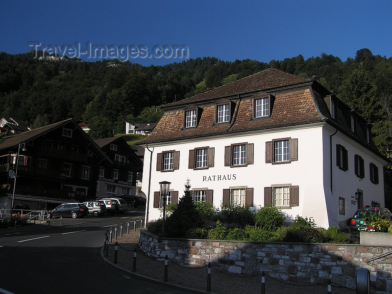 liech42: Liechtenstein - Triesenberg: Rathaus / Townhall - photo by J.Kaman - (c) Travel-Images.com - Stock Photography agency - Image Bank