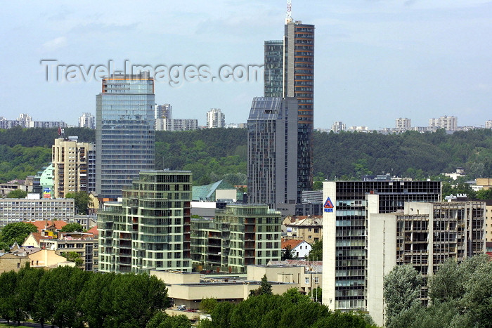 lithuan10: Lithuania - Vilnius: skyscrapers - towers of the business district - photo by A.Dnieprowsky - (c) Travel-Images.com - Stock Photography agency - Image Bank