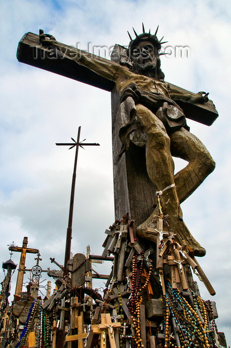 lithuania200: Siauliai, Lithuania: Hill of Crosses - Crucifixion - photo by J.Pemberton - (c) Travel-Images.com - Stock Photography agency - Image Bank