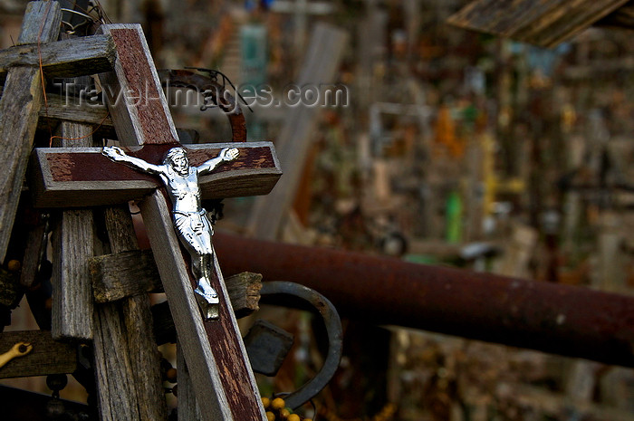 lithuania203: Siauliai, Lithuania: Hill of Crosses - declared by Pope John Paul II a place for hope, peace, love and sacrifice - photo by J.Pemberton - (c) Travel-Images.com - Stock Photography agency - Image Bank