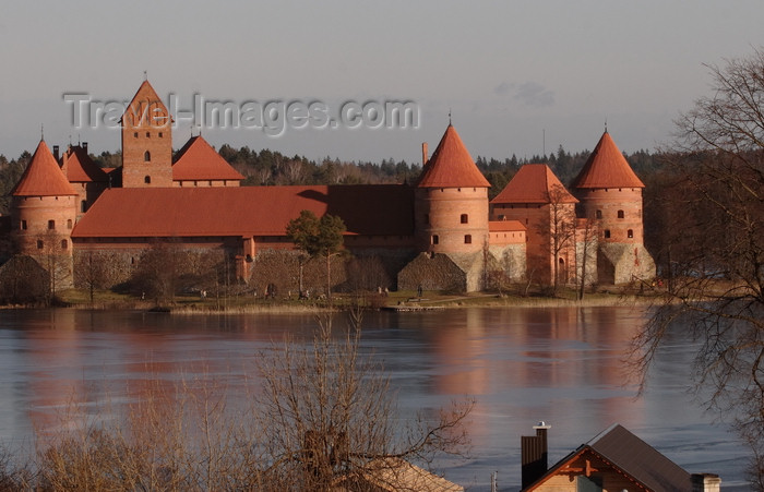 lithuania215: Trakai, Lithuania: Trakai Island Castle, the 'Little Marienburg' - photo by A.Dnieprowsky - (c) Travel-Images.com - Stock Photography agency - Image Bank