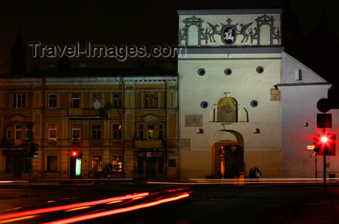 lithuania218: Vilnius, Lithuania: Gates of Dawn - nocturnal view - photo by A.Dnieprowsky - (c) Travel-Images.com - Stock Photography agency - Image Bank