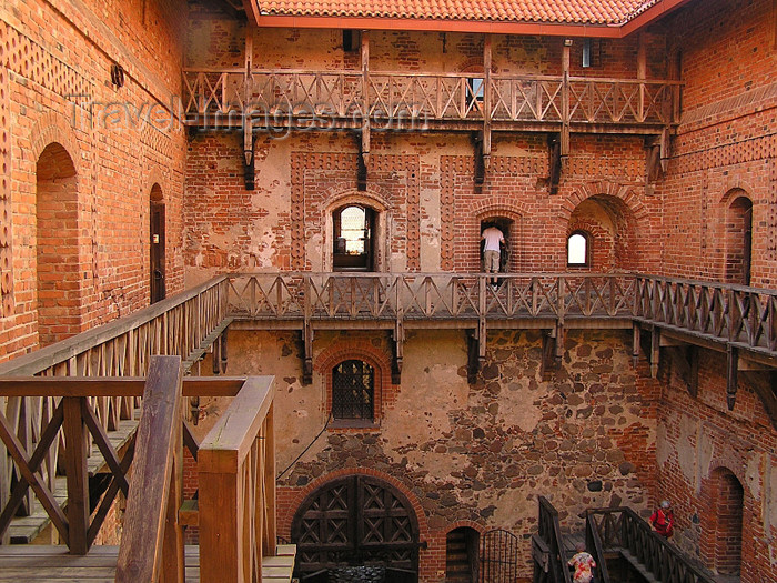 lithuania50: Lithuania / Litva / Litauen - Trakai: Trakai Island Castle - inner court - photo by J.Kaman - (c) Travel-Images.com - Stock Photography agency - Image Bank