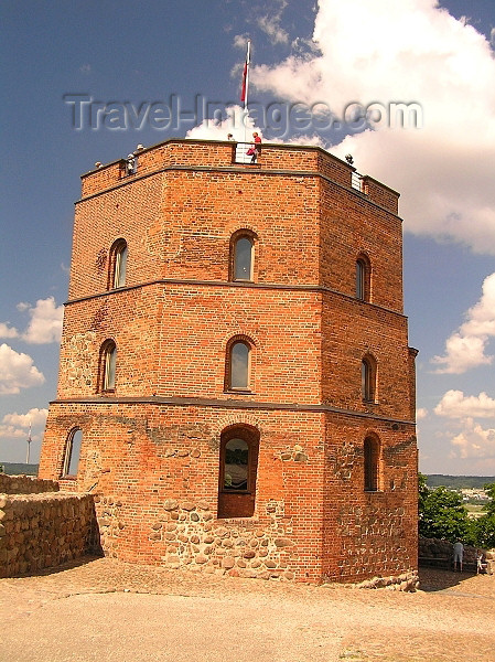 lithuania94: Lithuania - Vilnius / VIlna: Gediminas' Tower on its hilltop - photo by J.Kaman - (c) Travel-Images.com - Stock Photography agency - Image Bank