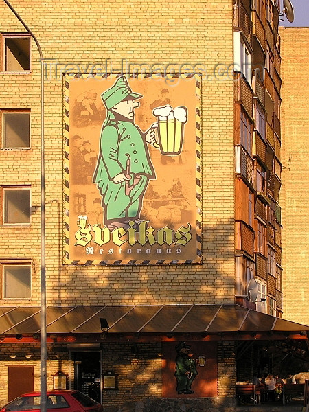 lithuania96: Lithuania - Vilnius: Soldier Schweik restaurant - Sveikas restoranas - photo by J.Kaman - (c) Travel-Images.com - Stock Photography agency - Image Bank