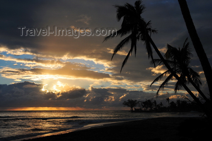 madagascar133: Mahambo, Analanjirofo, Toamasina Province, Madagascar: beach and coconut trees - sunrise on the Indian Ocean - lever de soleil  - photo by M.Torres - (c) Travel-Images.com - Stock Photography agency - Image Bank