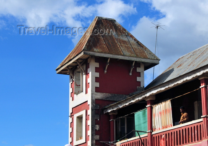 madagascar139: Moramanga, Alaotra-Mangoro, Toamasina Province, Madagascar: tower on an old villa - photo by M.Torres - (c) Travel-Images.com - Stock Photography agency - Image Bank