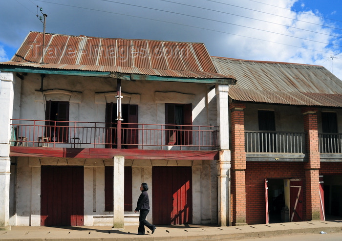 madagascar143: Moramanga, Alaotra-Mangoro, Toamasina Province, Madagascar: old façades - photo by M.Torres - (c) Travel-Images.com - Stock Photography agency - Image Bank