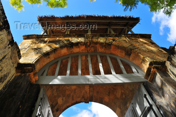 madagascar187: Ambohimanga Rova, Antananarivo-Avaradrano, Analamanga region, Antananarivo province, Madagascar: Royal Hill of Ambohimanga - main gate of the Rova fortress-palace - masonry arch - UNESCO world heritage site - photo by M.Torres - (c) Travel-Images.com - Stock Photography agency - Image Bank