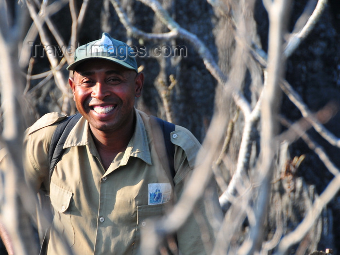 madagascar326: Tsingy de Bemaraha National Park, Mahajanga province, Madagascar: smilling guide - ANGAP - UNESCO World Heritage Site - photo by M.Torres - (c) Travel-Images.com - Stock Photography agency - Image Bank