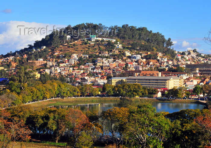 madagascar345: Antananarivo / Tananarive / Tana - Analamanga region, Madagascar: Anosy Lake and one of the capital's 12 sacred hills, colline du fort Voyron - Maternité de Befelatanana - photo by M.Torres - (c) Travel-Images.com - Stock Photography agency - Image Bank