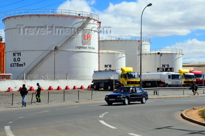 madagascar364: Antananarivo / Tananarive / Tana - Analamanga region, Madagascar: oil depot - tank farm - LP - Logistique Pétrolière, Total - Rue Ravoninahitriniarivo - Andranomahery - photo by M.Torres - (c) Travel-Images.com - Stock Photography agency - Image Bank