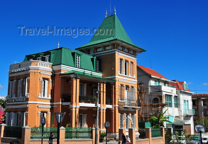 madagascar368: Antananarivo / Tananarive / Tana - Analamanga region, Madagascar: Villa Vanille restaurant - an old French colonial house - rue Radama - place Antanimena - photo by M.Torres - (c) Travel-Images.com - Stock Photography agency - Image Bank